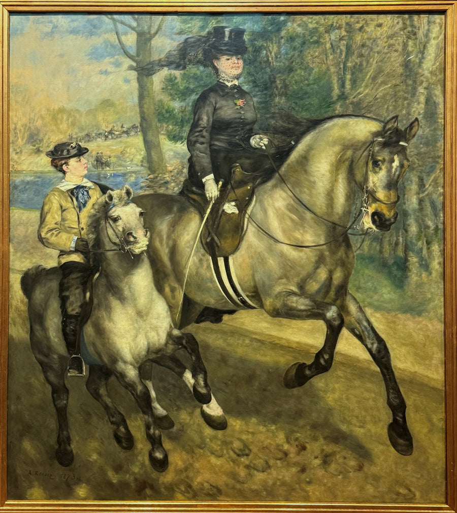 Allee cavaleira no bosque de Boulogne - Pierre-Auguste Renoir