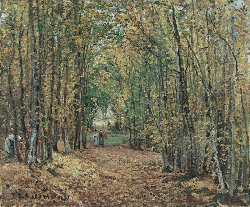 Caminho no parque de Marly - Camille Pissarro