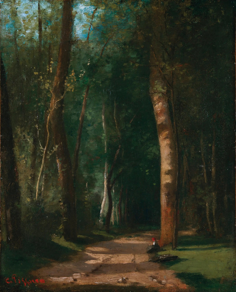 Caminho em uma floresta - Camille Pissarro