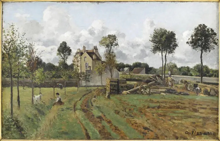 Alamedas da Torre do Jongleur e Casa do Sr. Musy, Louveciennes - Camille Pissarro