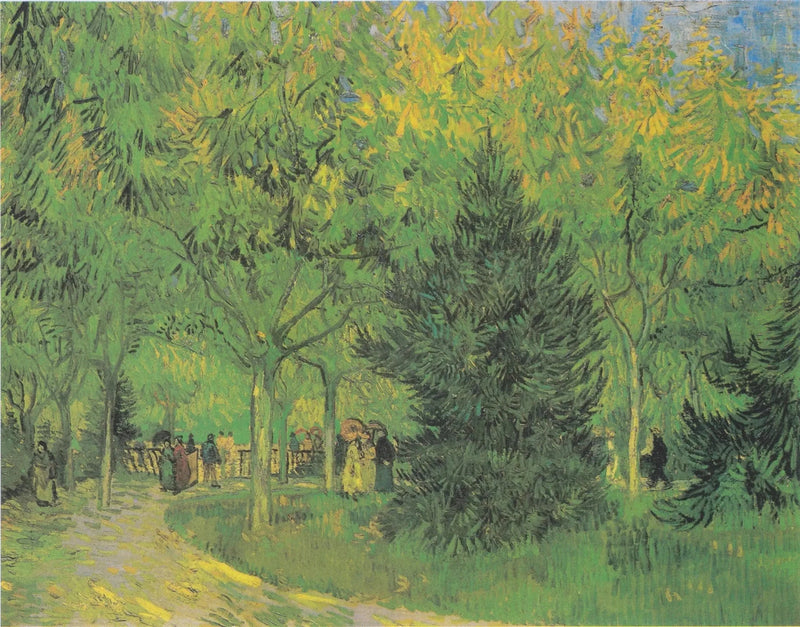 Um caminho do jardim público de Arles - Vincent van Gogh