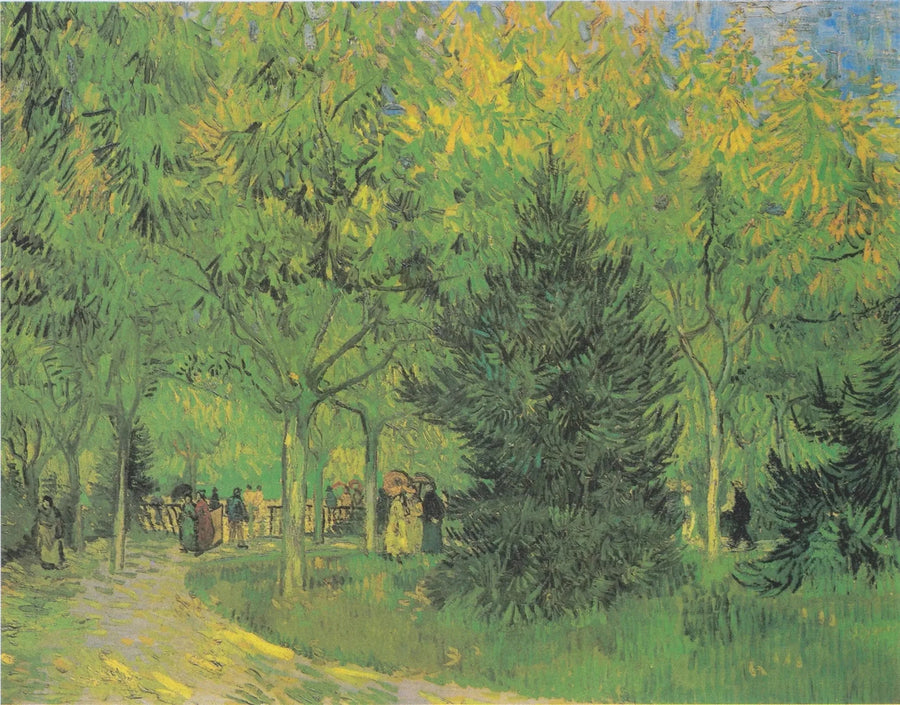 Um caminho do jardim público de Arles - Vincent van Gogh