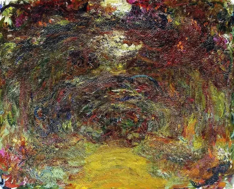 O caminho das roseiras - Claude Monet