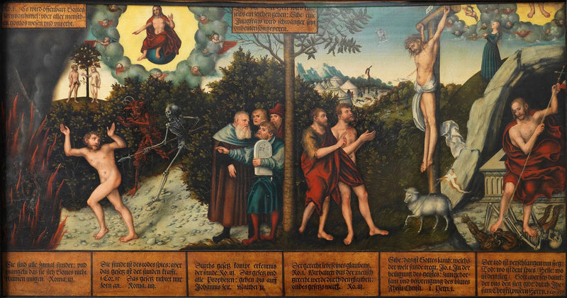 Allegoria da lei e da graça - Lucas Cranach, o Velho