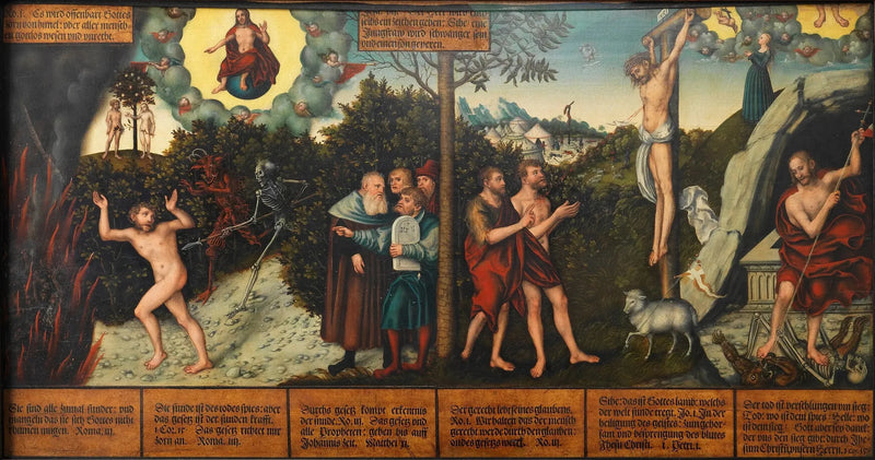 Allegoria da lei e da graça - Lucas Cranach, o Velho