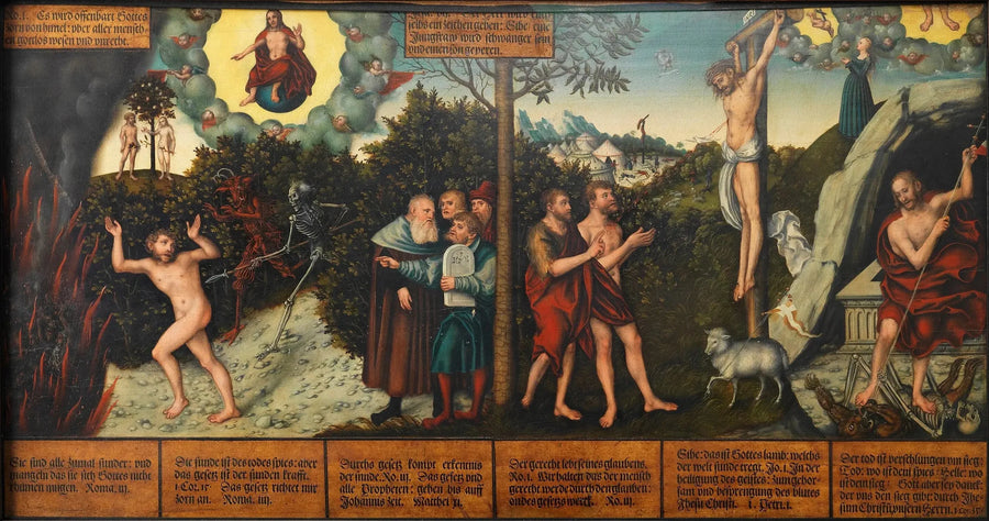 Allegoria da lei e da graça - Lucas Cranach, o Velho