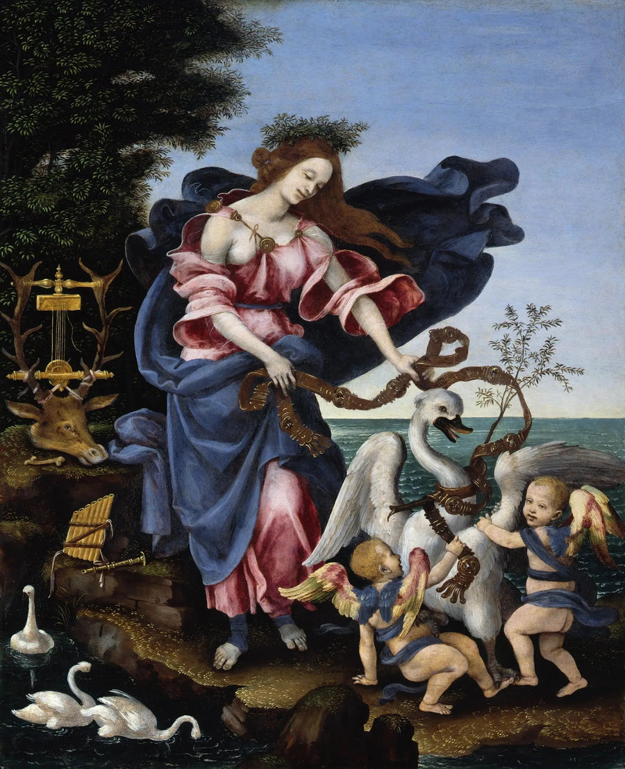 Allegoria da música (Erato) - Filippino Lippi