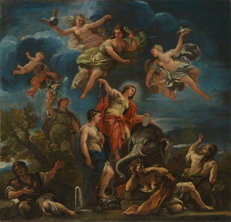 Allegoria da Temperança - Luca Giordano