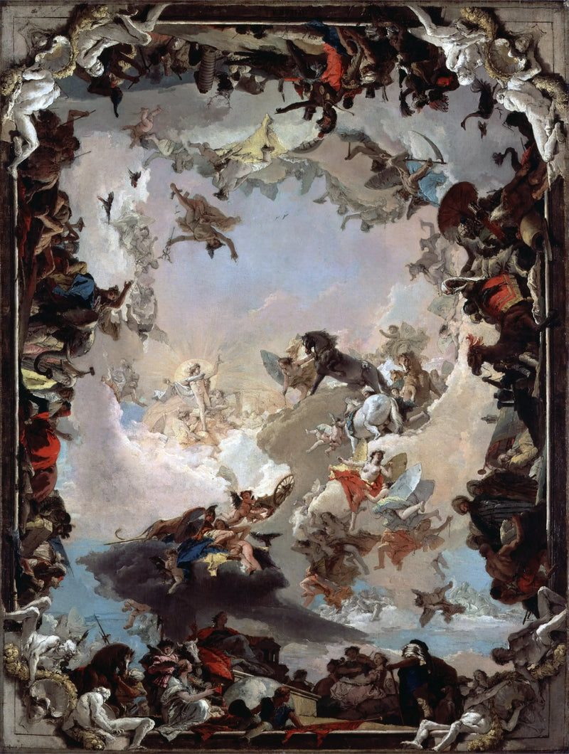 Alegoria dos planetas e continentes - Giovanni Battista Tiepolo
