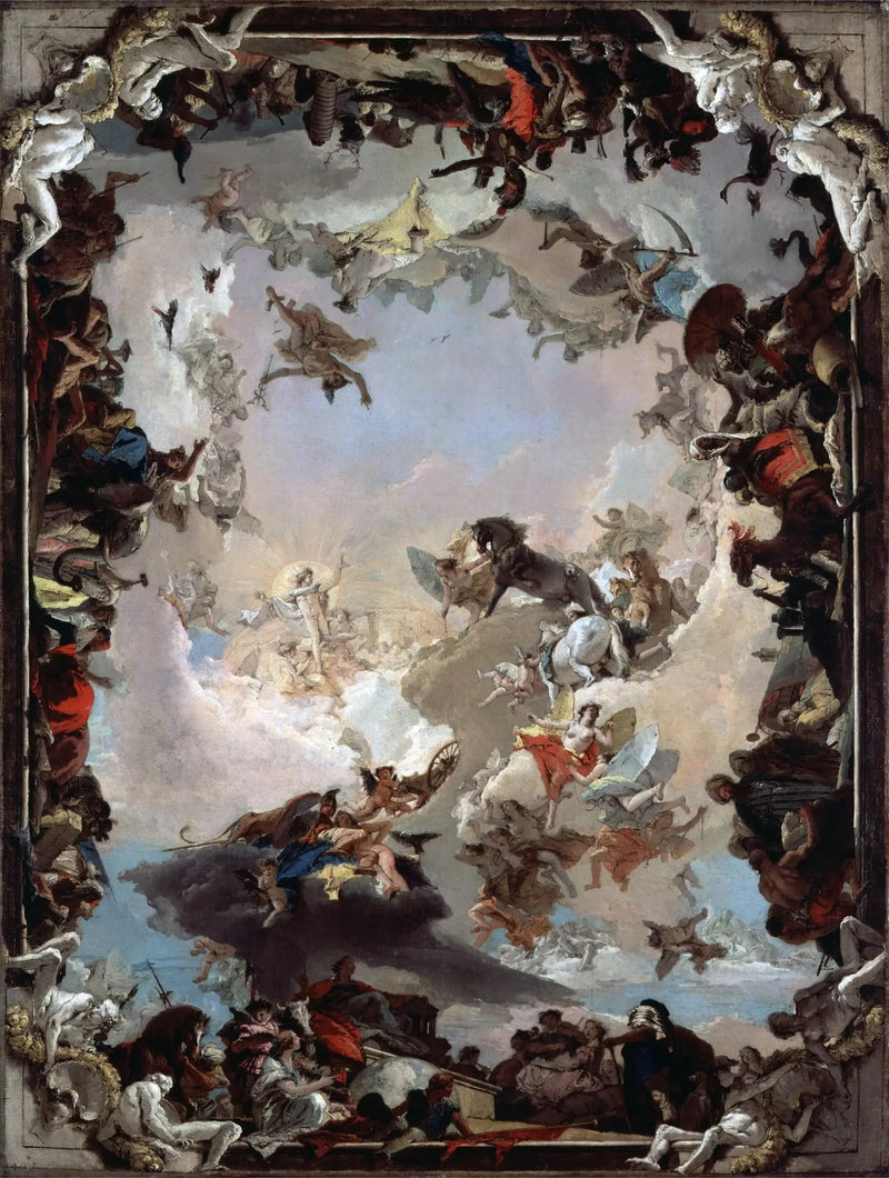 Alegoria dos planetas e continentes - Giovanni Battista Tiepolo