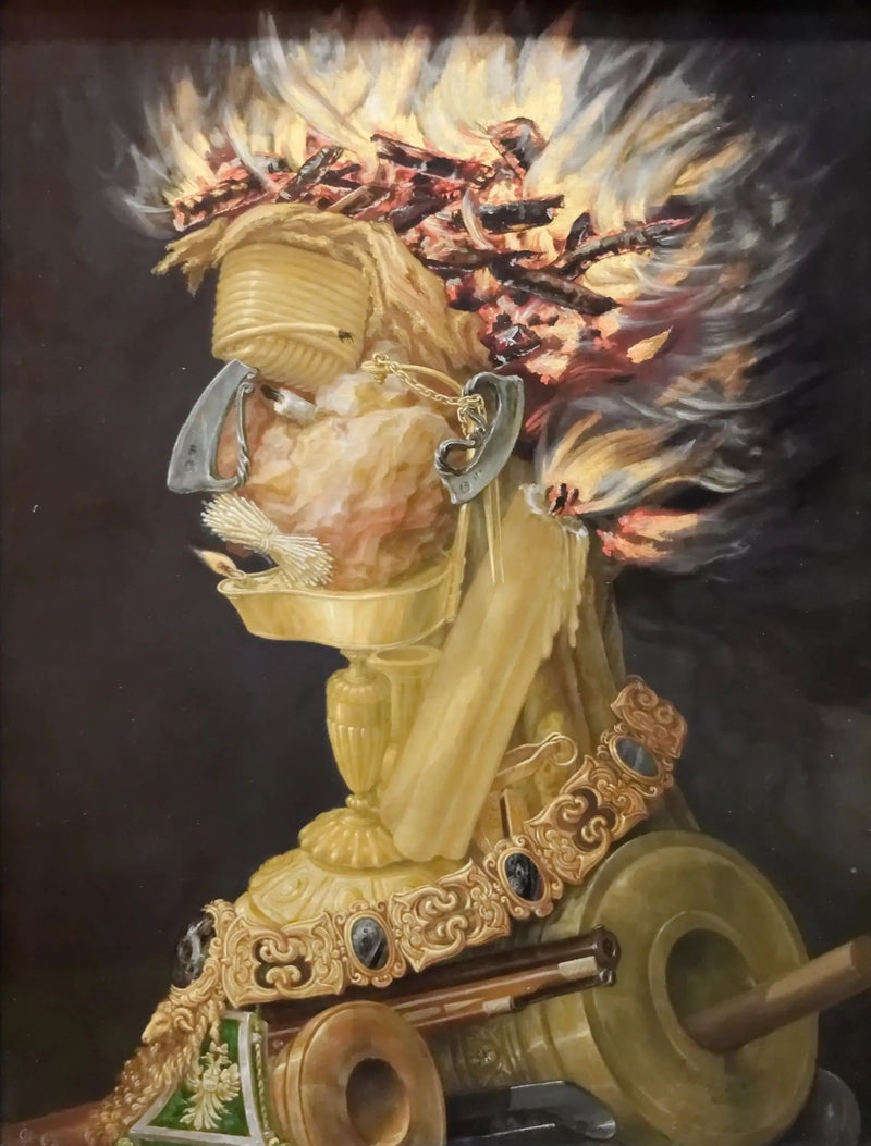 Allegoria do fogo - Giuseppe Arcimboldo