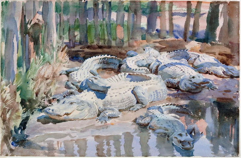 Jacarés lamacentos - John Singer Sargent