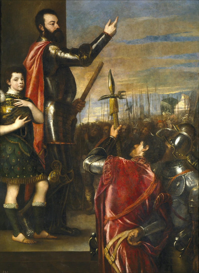 Discurso de Alphonse d'Avalos - Titian
