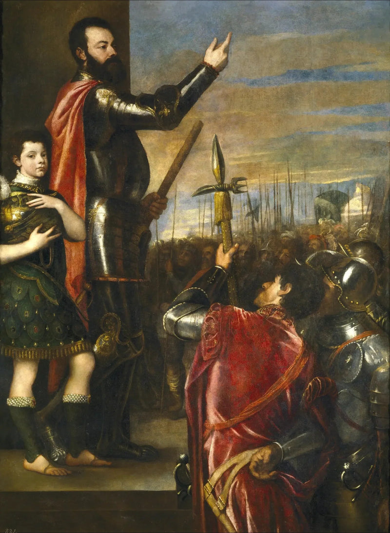 Discurso de Alphonse d'Avalos - Titian