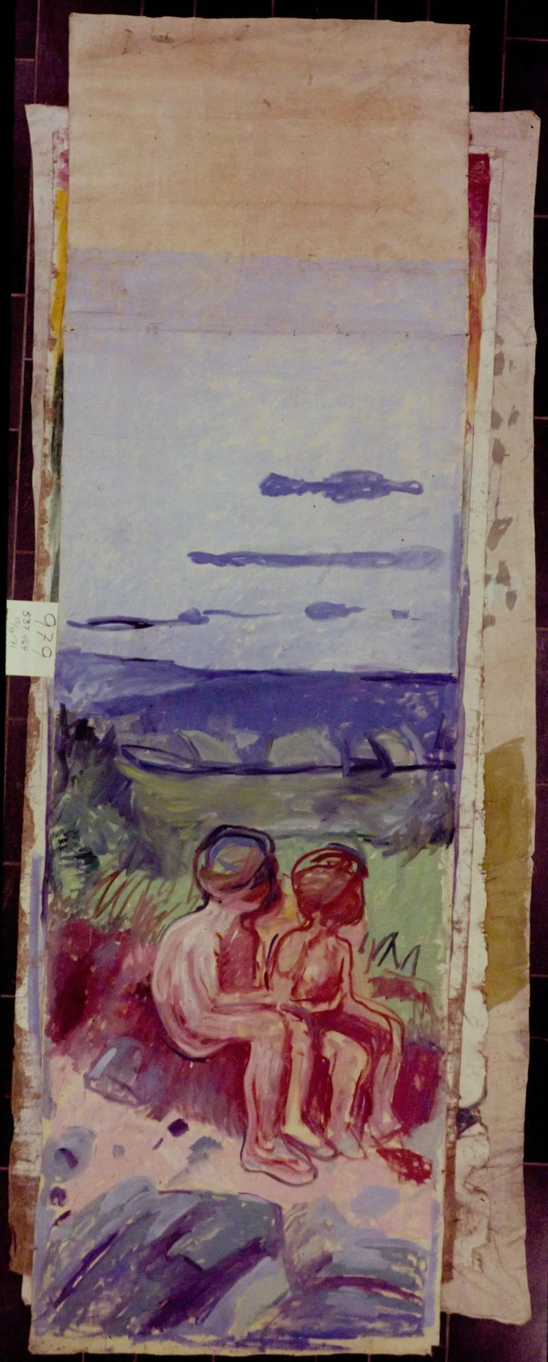 Alma Mater: duas crianças sentadas - Edvard Munch