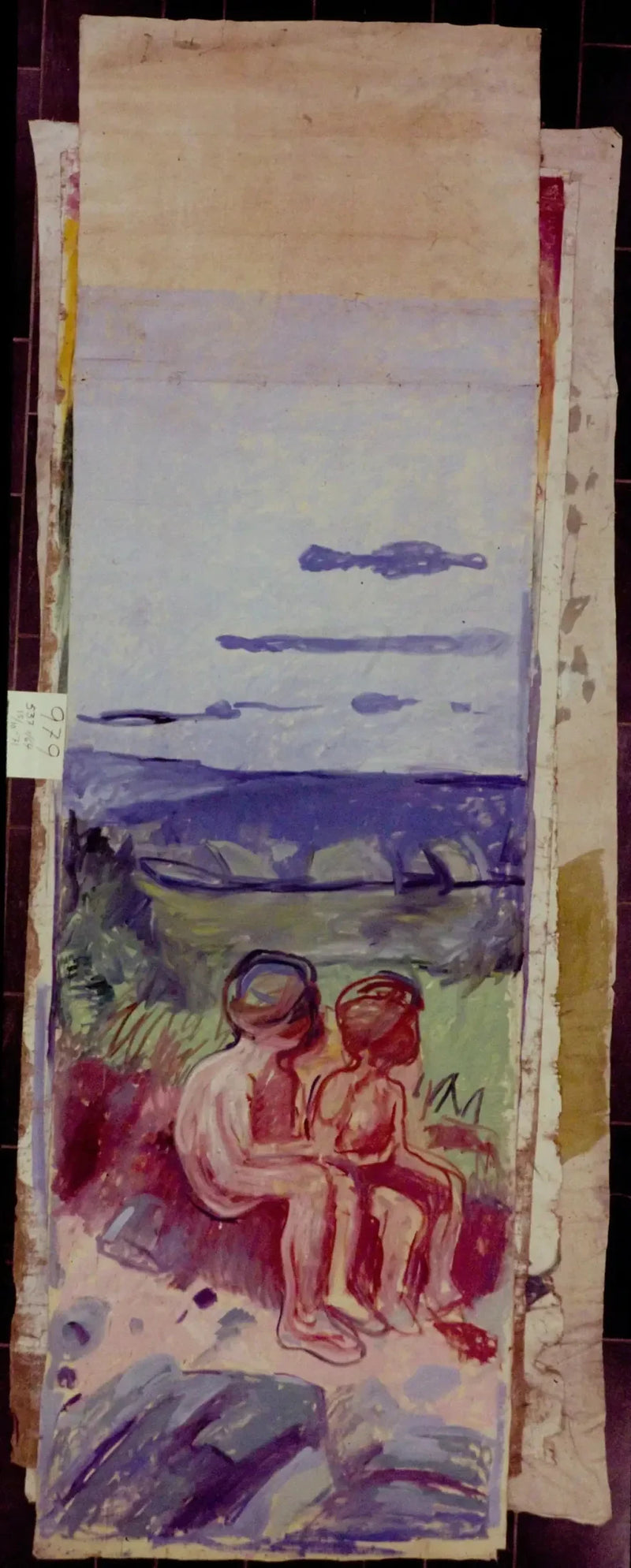 Alma Mater: duas crianças sentadas - Edvard Munch