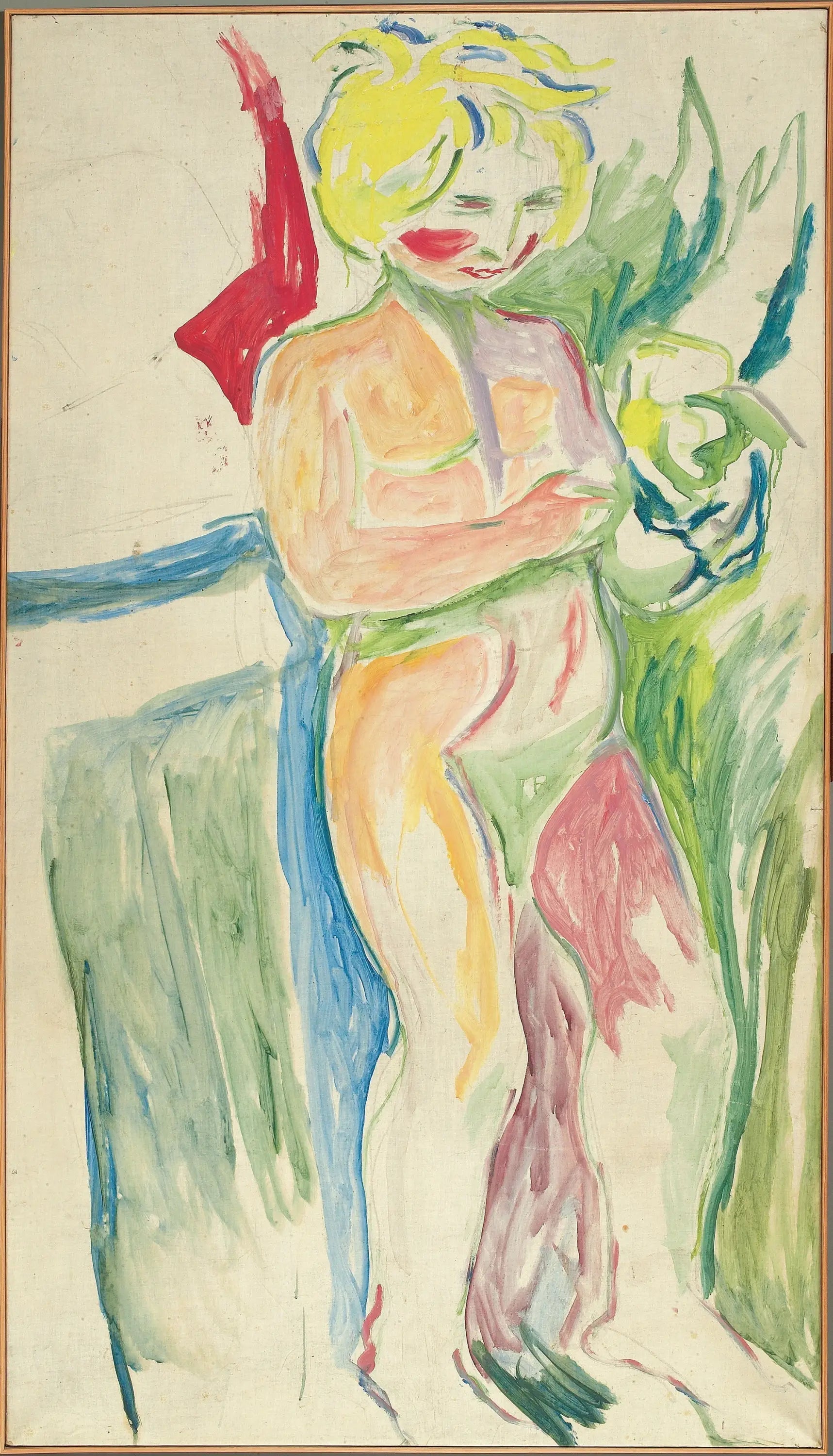 Reproduction du tableau « Alma Mater : enfant debout - Edvard Munch » par Alpha Reproduction en peinture à l’huile