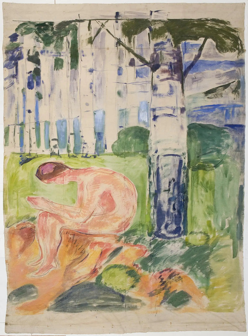 Alma Mater: jovem sentado - Edvard Munch