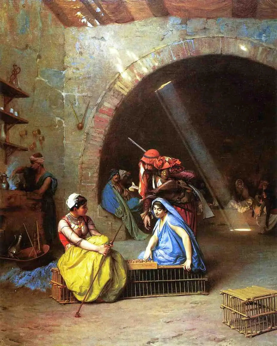 Almées jogando xadrez - Jean-Léon Gérôme