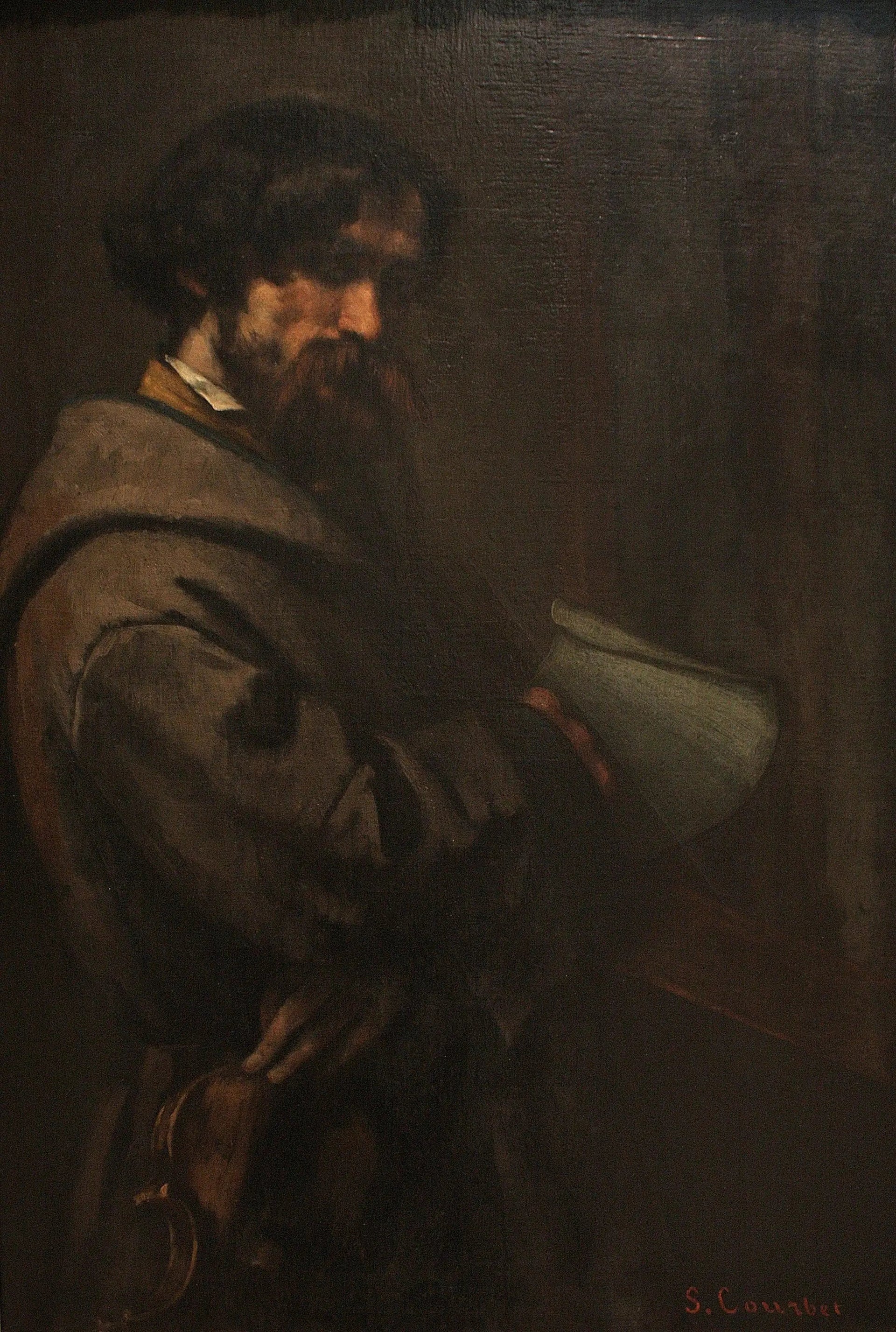 Alphonse Promayet (1822–1872) - Gustave Courbet image 1 reproduction de peinture à l’huile