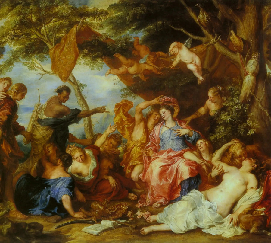 Amarílis e Mirtilo - Antoine van Dyck