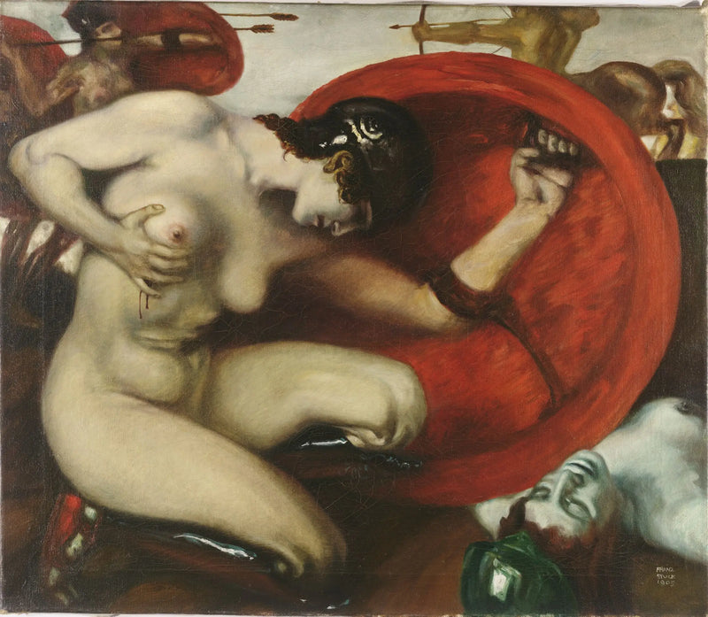Amazona Ferida - Franz von Stuck