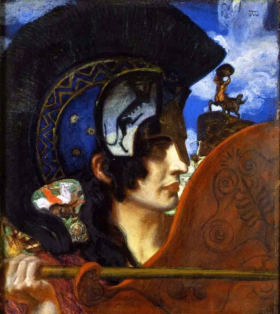 Amazona em Combate - Franz Von Stuck