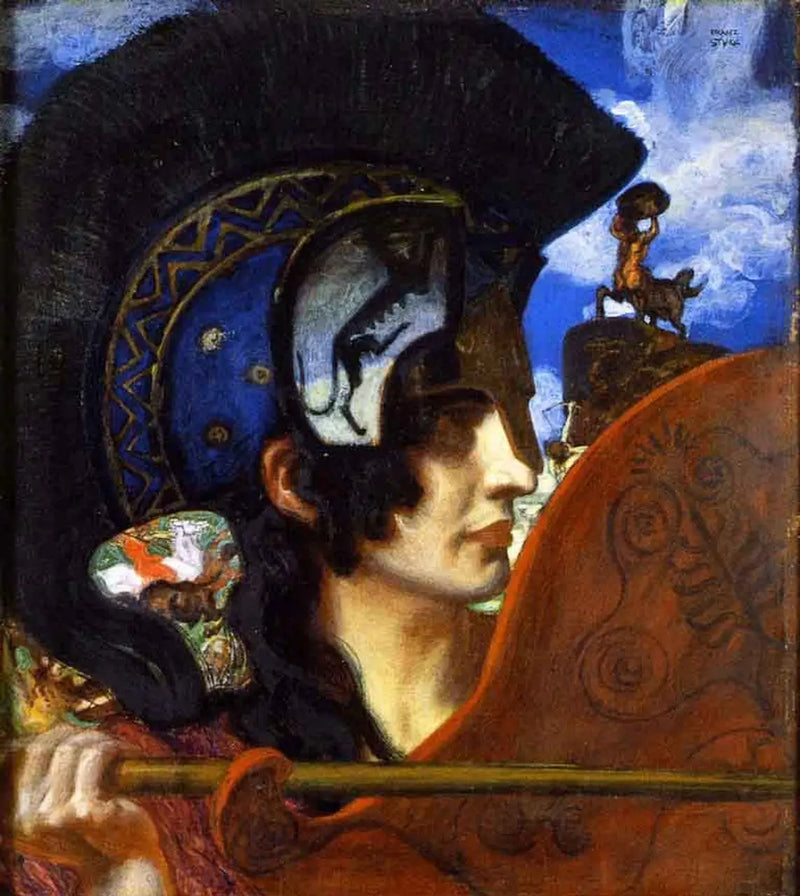Amazona em Combate - Franz Von Stuck
