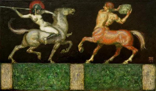 Amazona e Centauro - Franz von Stuck