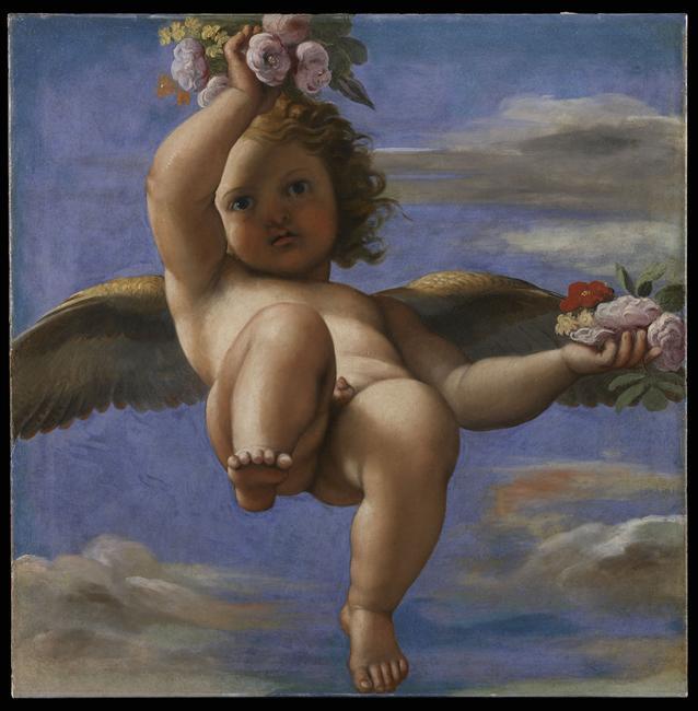 Amor espalhando flores - Annibale Carracci
