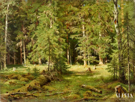 Anagorie de Wald - Ivan Shishkin - Reproductions de tableaux et peintures haut de gamme