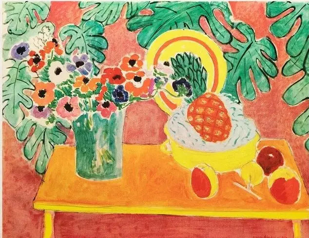 Abacaxis e anêmonas - Henri Matisse