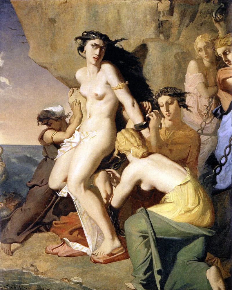 Andromeda presa ao rochedo pelas Nereidas - Théodore Chassériau