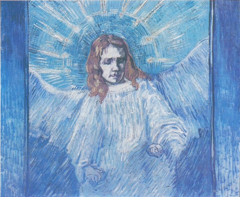 Meia-figura de anjo (segundo Rembrandt) - Vincent van Gogh