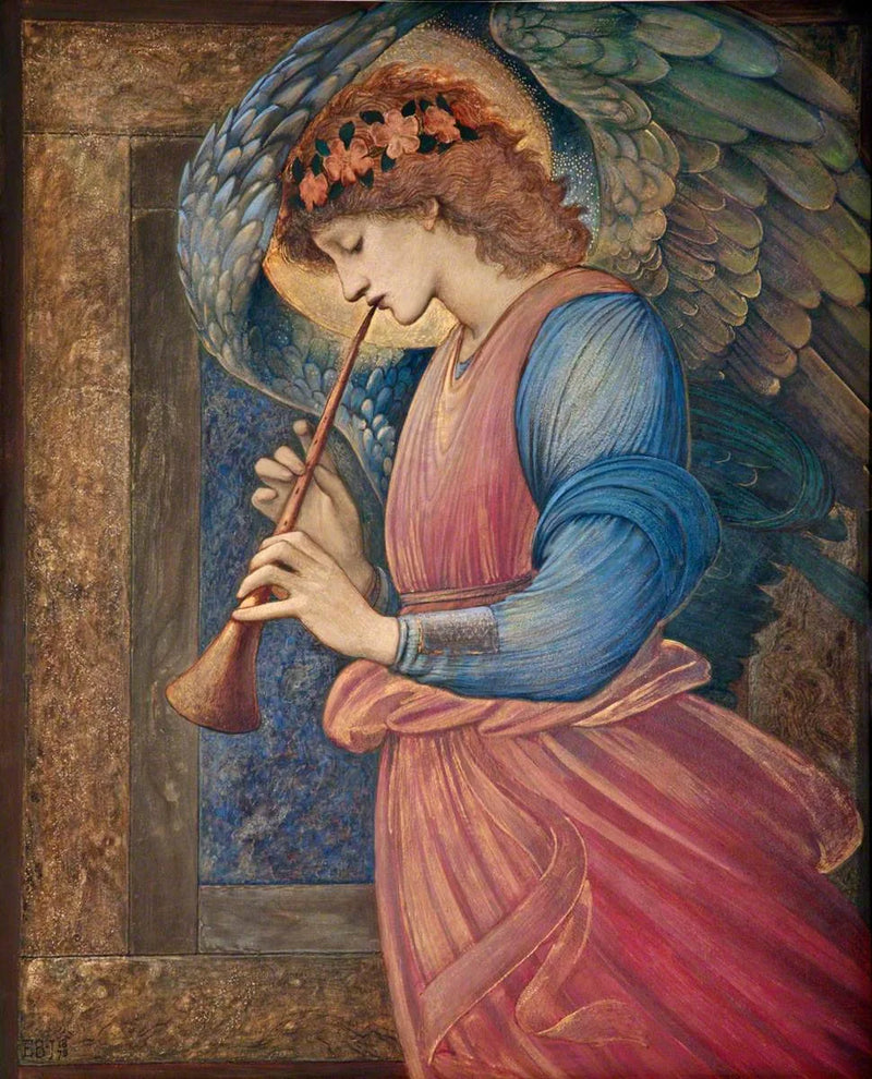 Anjo tocando flageolet - Edward Burne-Jones