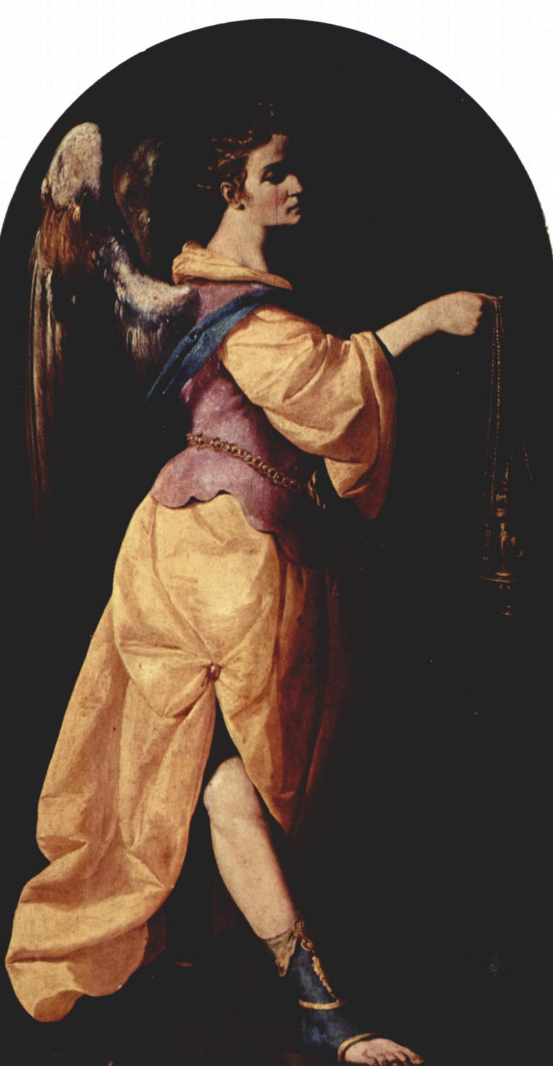 Anjo segurando um incensário - Francisco de Zurbarán