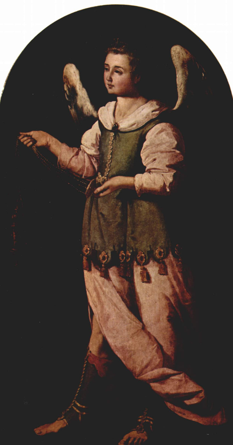 Anjo segurando um incensário - Francisco de Zurbarán