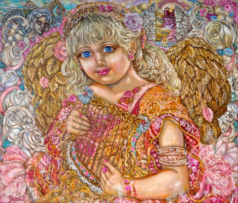 Anjo segurando ervas - Yumi Sugai