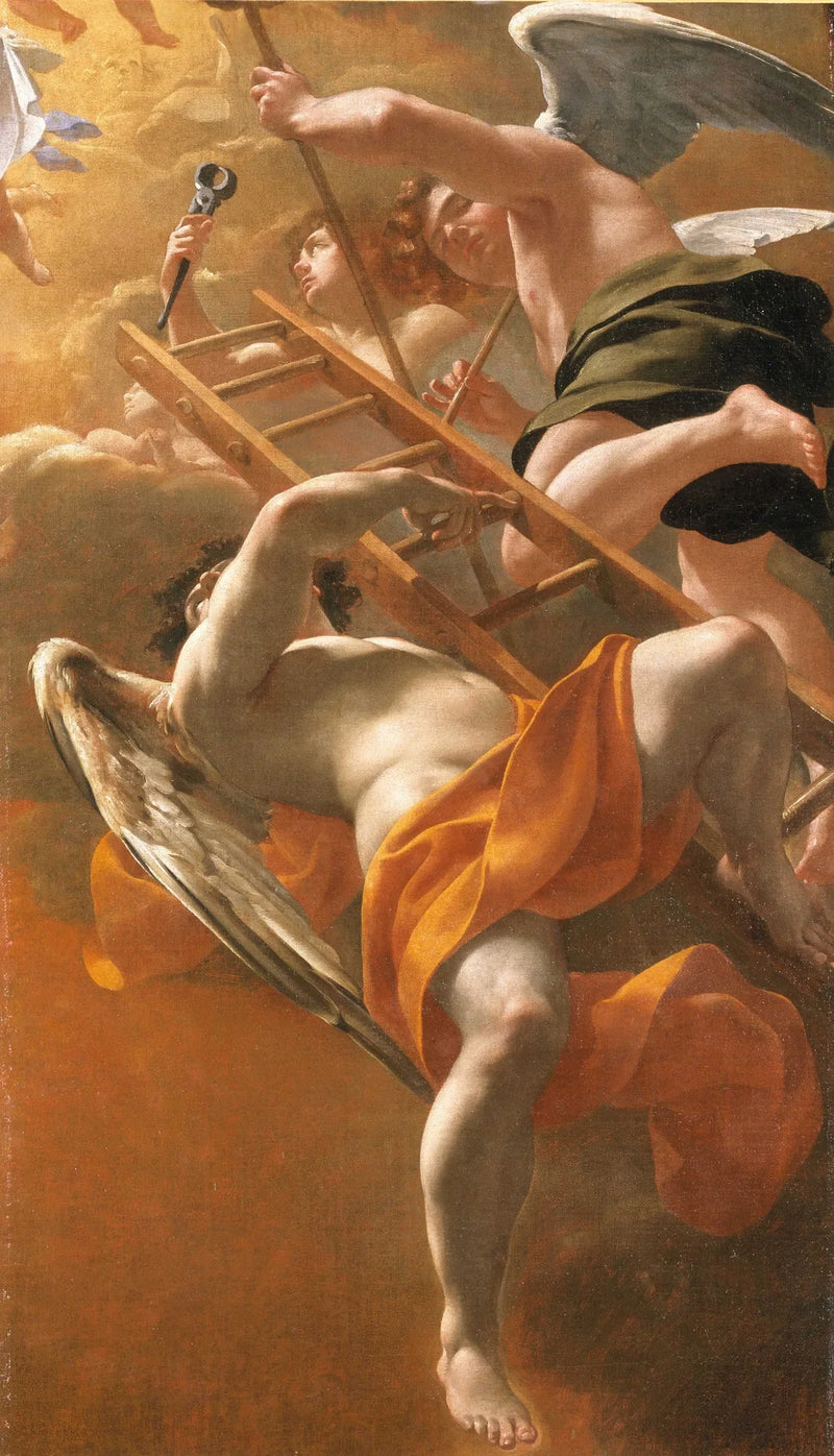 Anjos carregando os instrumentos da Paixão - Simon Vouet