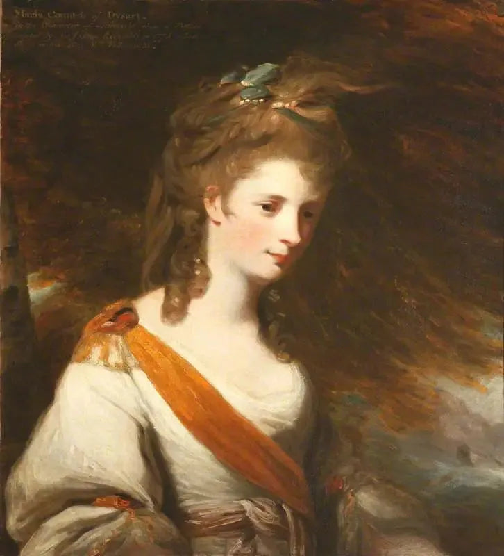 Anna Maria Lewis, condessa de Dysart (1745-1804) no papel de Miranda (de acordo com Reynolds) - John Constable