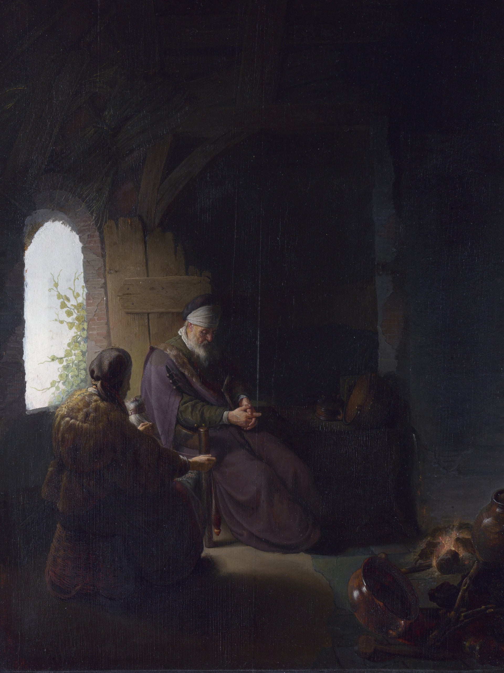 Anne et Tobit aveugle - Gérard Dou