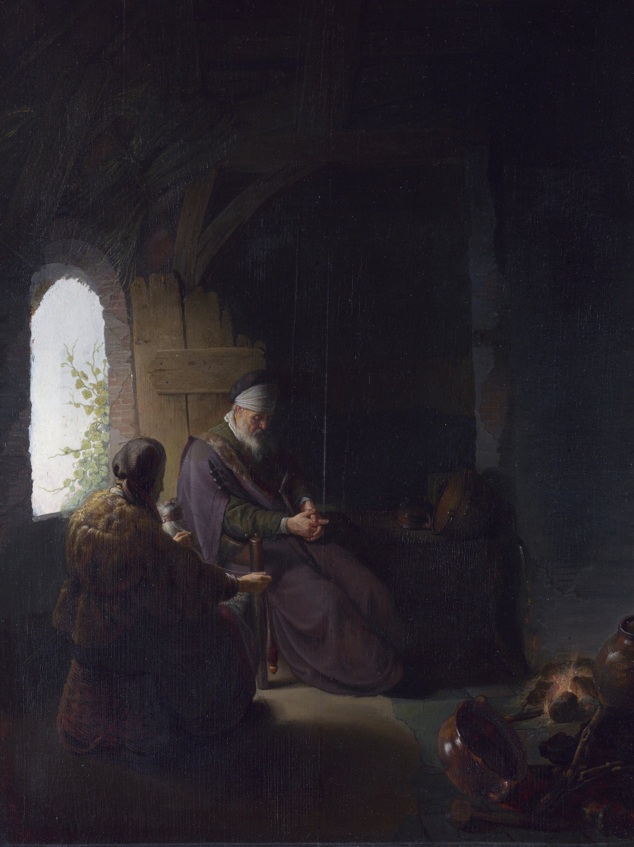 Anne et Tobit aveugle - Gérard Dou