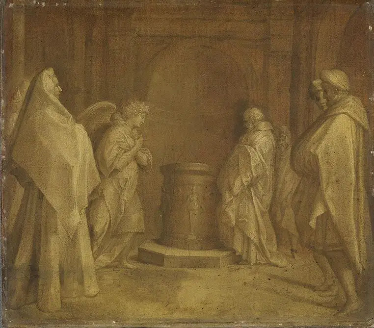 Anunciação do nascimento de João Batista - Andrea del Sarto