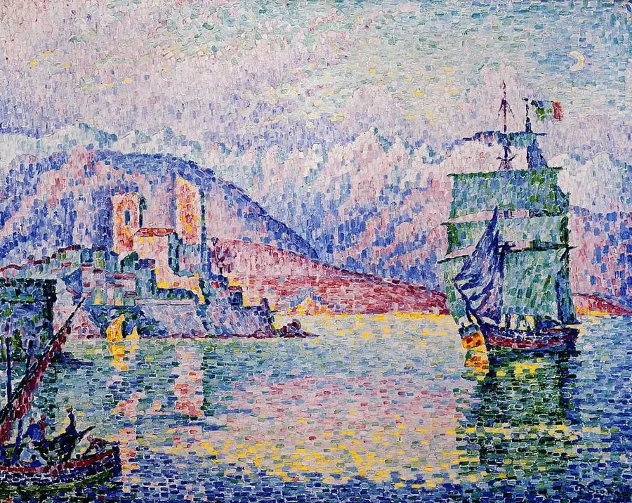Antibes à noite - Paul Signac