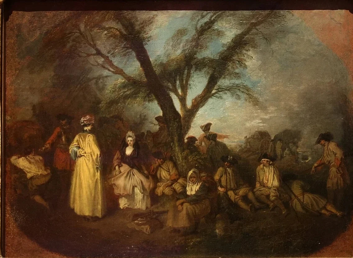 Le Repos, peinture d’Antoine Watteau