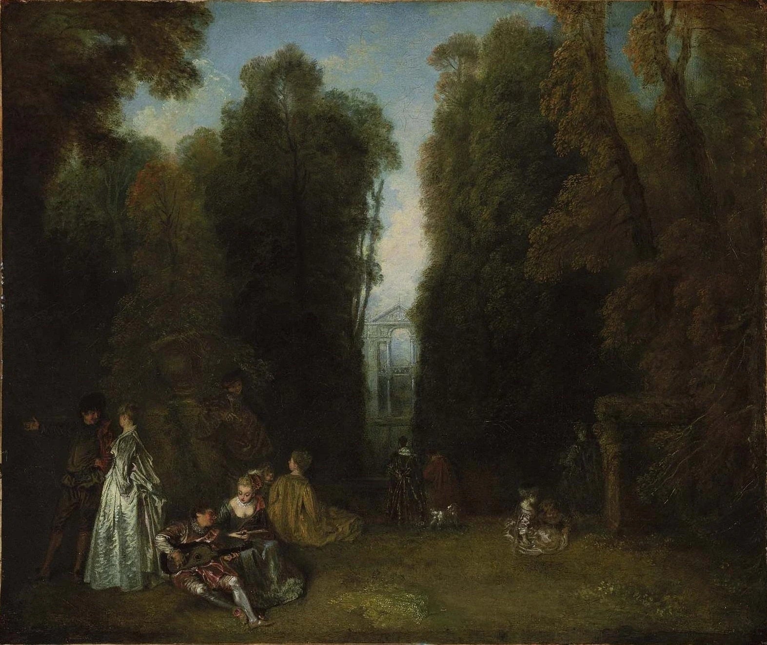 La Perspective, peinture d’Antoine Watteau