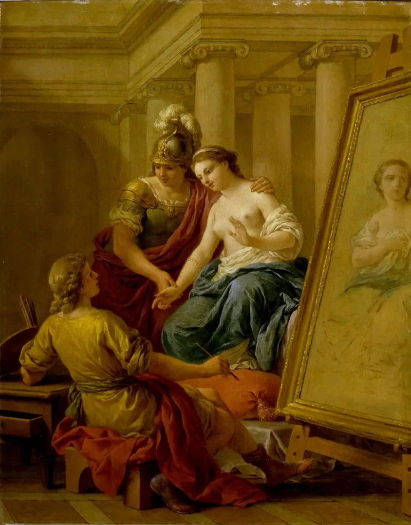 Apelle se apaixonando por Campaspe - Louis Jean François Lagrenée