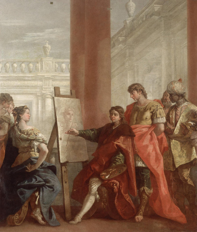 Apelles pintou Campaspa - Sebastiano Ricci