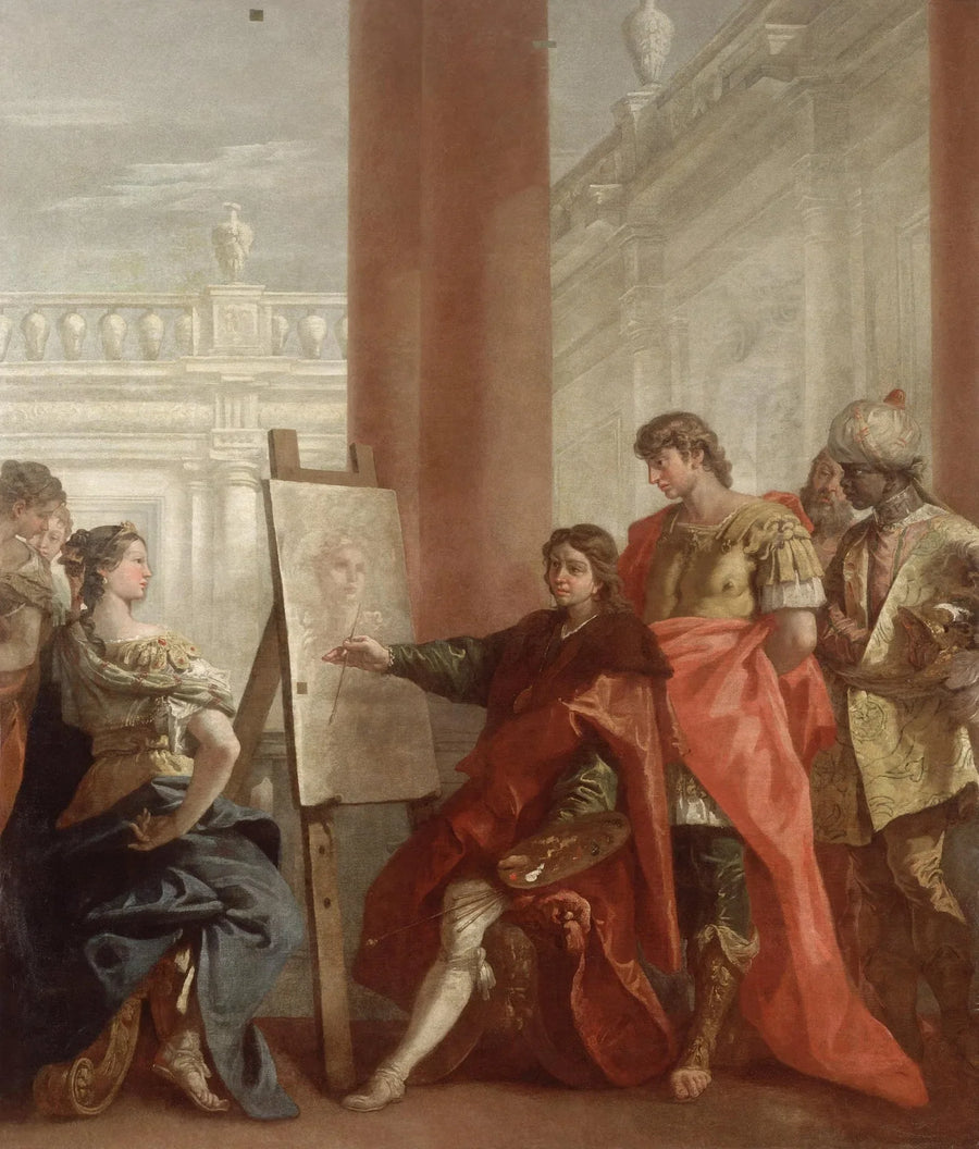 Apelles pintou Campaspa - Sebastiano Ricci