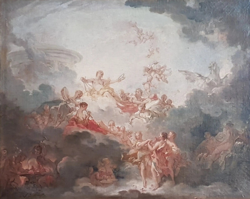 Apolo coroando as artes - François Boucher